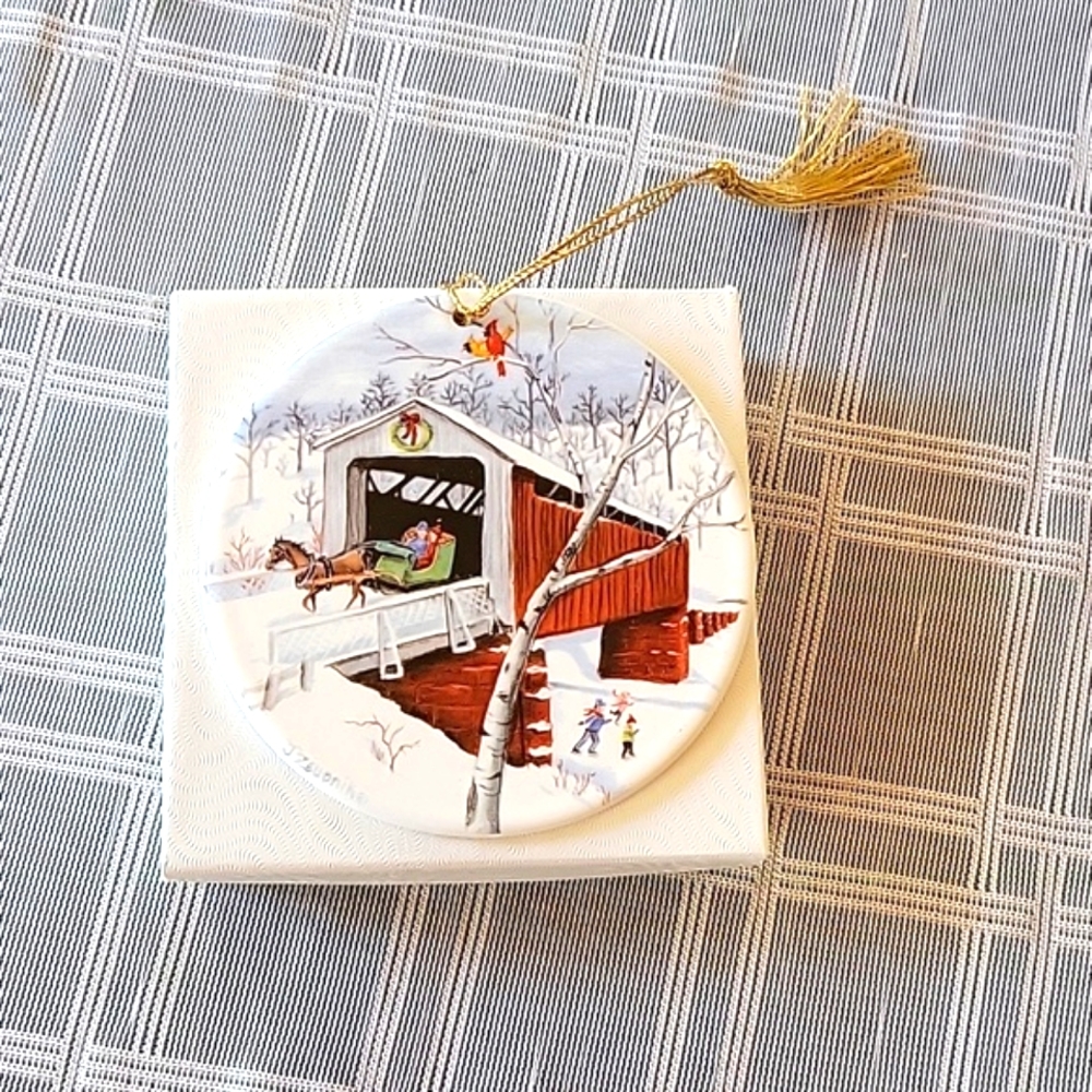 Country Woman Christmas Ornament 1999 Limited Edition